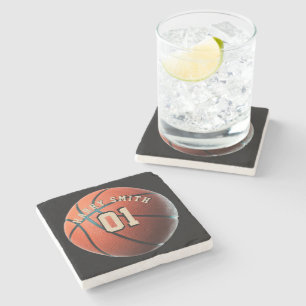 PORTA-COPO DE PEDRA JOGADOR DE BASQUETE PERSONALIZADO