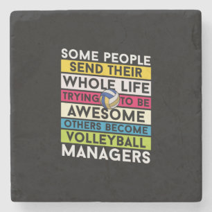 Porta-copo De Pedra Jogador de Voleibol Gestores de Voleibol
