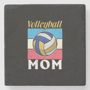 Porta-copo De Pedra Jogador de Voleibol Mãe de Jogador de Voleibol