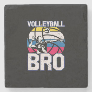 Porta-copo De Pedra Jogador de Voleibol Voleibol Bro