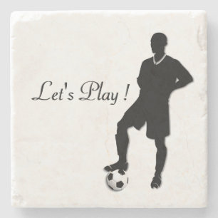 Porta-copo De Pedra Jogar Design de futebol / Jogar Vamos desportivo