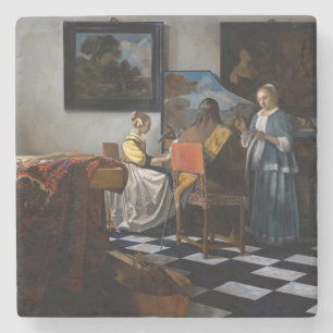 Porta-copo De Pedra Johannes Vermeer - O concerto