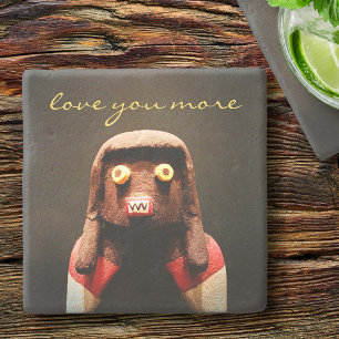 Porta-copo De Pedra Kachina Doll Face Foto Ama Mais Escuridão