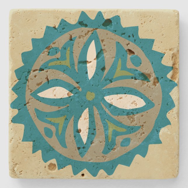 Porta-copo De Pedra Kalakaua Hawaiian Tropical KL303 (Frente)