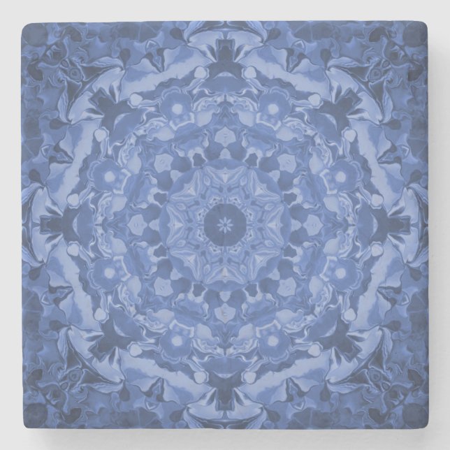 Porta-copo De Pedra Kaleidoscópio Real Intriciado (Frente)