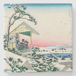 Porta-copo De Pedra Katsushika Hokusai - Casa de chá em Koishikawa