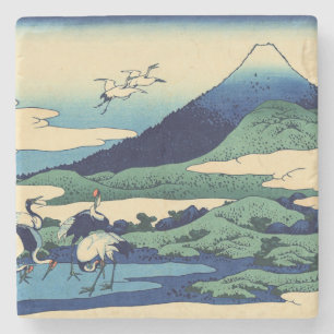 Porta-copo De Pedra Katsushika Hokusai - Umegawa na província de Saga