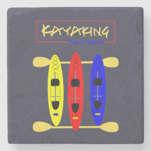 Porta-copo De Pedra Kayaking Water Sports Parecia Gráfico