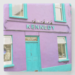 Porta-copo De Pedra Kennedy, Dingle, bares, irlandês, portas copos.