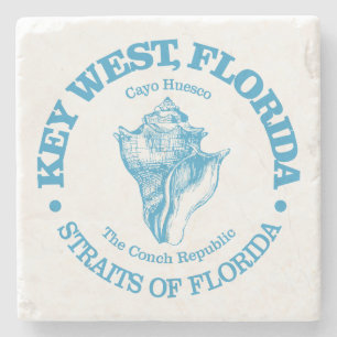 Porta-copo De Pedra Key West (conch)