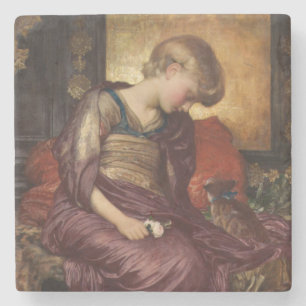 Porta-copo De Pedra Kitten (por Frederic Leighton)