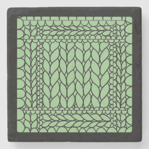 Porta-copo De Pedra KNIT PURL SAGE Apoio de pedra de mármore II