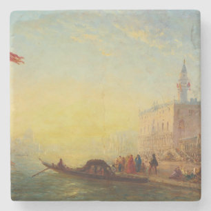 Porta-copo De Pedra La Gondole, Quai Des Esclavons - Félix Ziem