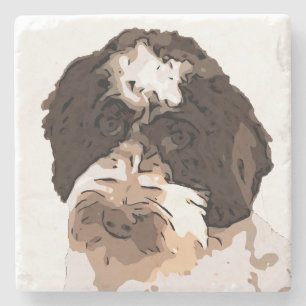 PORTA-COPO DE PEDRA LABRADOODLE