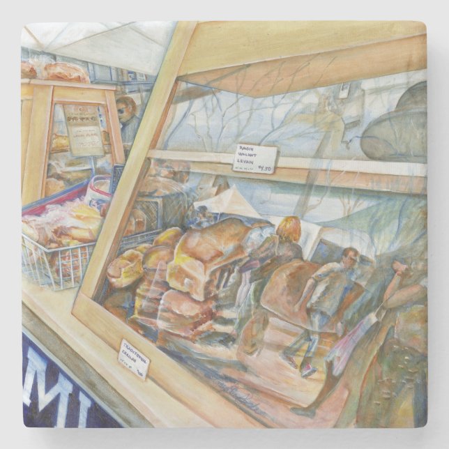 Porta-copo De Pedra Lado ensolarado da loucura (Frente)