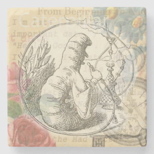 Porta-copo De Pedra Lagarta da Terra das Maravilhas de Alice: Tenniel 