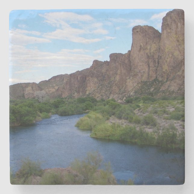 Porta-copo De Pedra Lago cénico do saguaro (Frente)
