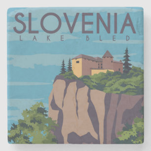 Porta-copo De Pedra Lago Eslovênia Bled