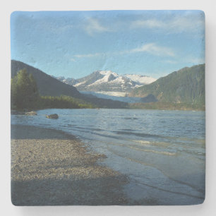 Porta-copo De Pedra Lago Mendenhall na paisagem de Juneau Alasca