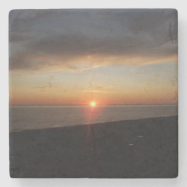 Porta-copo De Pedra Lago Michigan Sunset