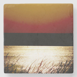 Porta-copo De Pedra Lago Sunset