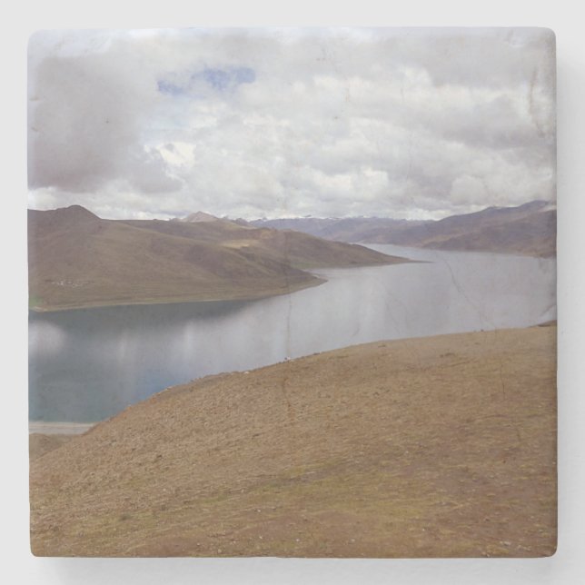 Porta-copo De Pedra Lago Tibetano (Frente)