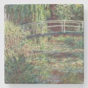 Porta-copo De Pedra Lagoa de Claude Monet Waterlily: Harmonia
