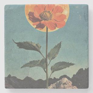 Porta-copo De Pedra Lâmpada Laranja Luz - Charme de Boho Vintage (2)