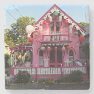 Porta-copo De Pedra Lanternas e pão-de-açúcar cor-de-rosa - Vinha de M