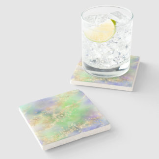 Porta-copo De Pedra Lepard Paint Series Design 4