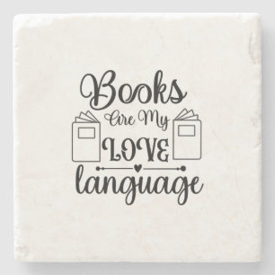 Porta-copo De Pedra Ler Livros De Arte É Minha Linguagem De Amor