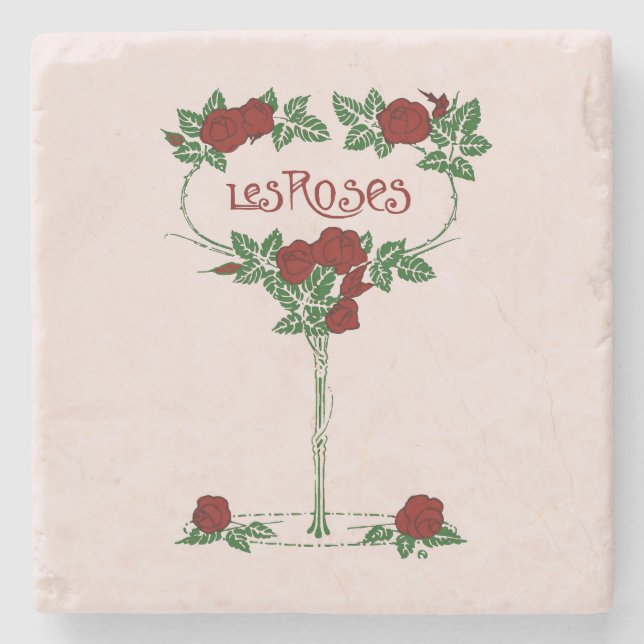 Porta-copo De Pedra Les Rosa (Frente)