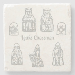 Porta-copo De Pedra Lewis Chessmen in the Frontline
