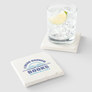 Porta-copo De Pedra Li livros proibidos, porta copos personalizada