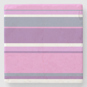 Porta-copo De Pedra Lilac stripes