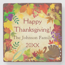 Porta-copo De Pedra Linda colheita de Ação de Graças