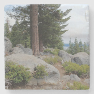 Porta-copo De Pedra Linda paisagem do Lago Tahoe
