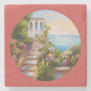 Porta-copo De Pedra Linda Pedra Escada Bela Arte
