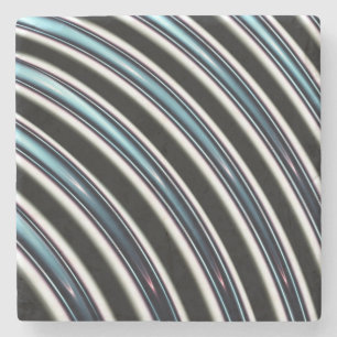 Porta-copo De Pedra Linhas curvadas perto acima de um Fractal