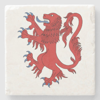 Porta-copo De Pedra Lion Rampant Gules