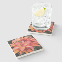 Lírios de Jardim Colorido de Coral Artistício