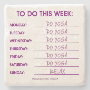 PORTA-COPO DE PEDRA LISTA A FAZER: YOGA