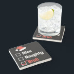 Porta-copo De Pedra Lista de Natal Legal Bruh Funny Xmas<br><div class="desc">Lista de Natal Legal Bruh Funny Xmas</div>