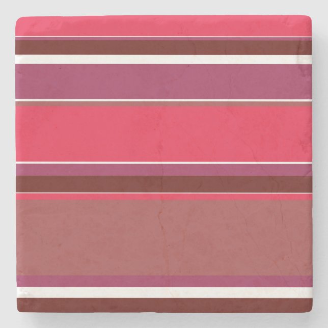 Porta-copo De Pedra Listras vermelhas (Frente)