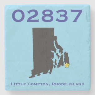Porta-copo De Pedra Little Compton, RI Zip Code - 02837 - Sakonnet, LC