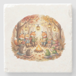 Porta-copo De Pedra Livro da Floresta   Almofada aconchegante cottagec