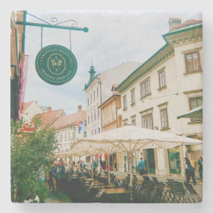 Porta-copo De Pedra Ljubljana Cityscape
