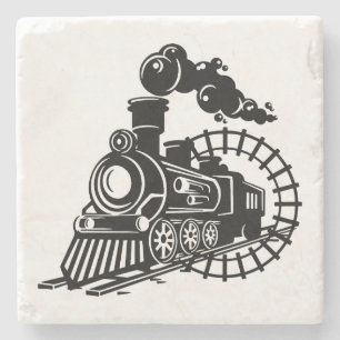Porta-copo De Pedra Locomotiva Muito Legal Vintage do Comboio de Vapor