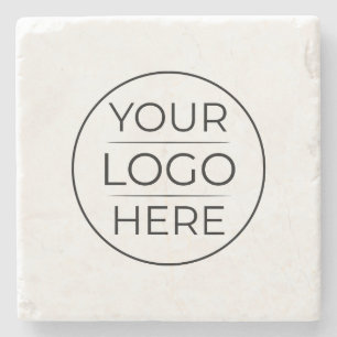 Porta-copo De Pedra Logotipo Moderno de Marcas Empresariais