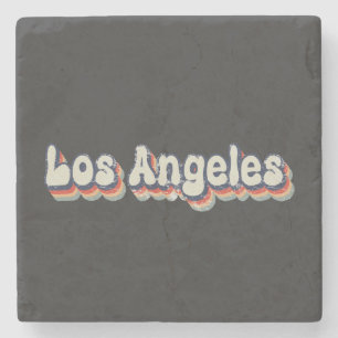 Porta-copo De Pedra Los Angeles California Chrome City Classic Arte